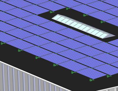 Solar panel supports: New rooftop system uses lightweighting strategies